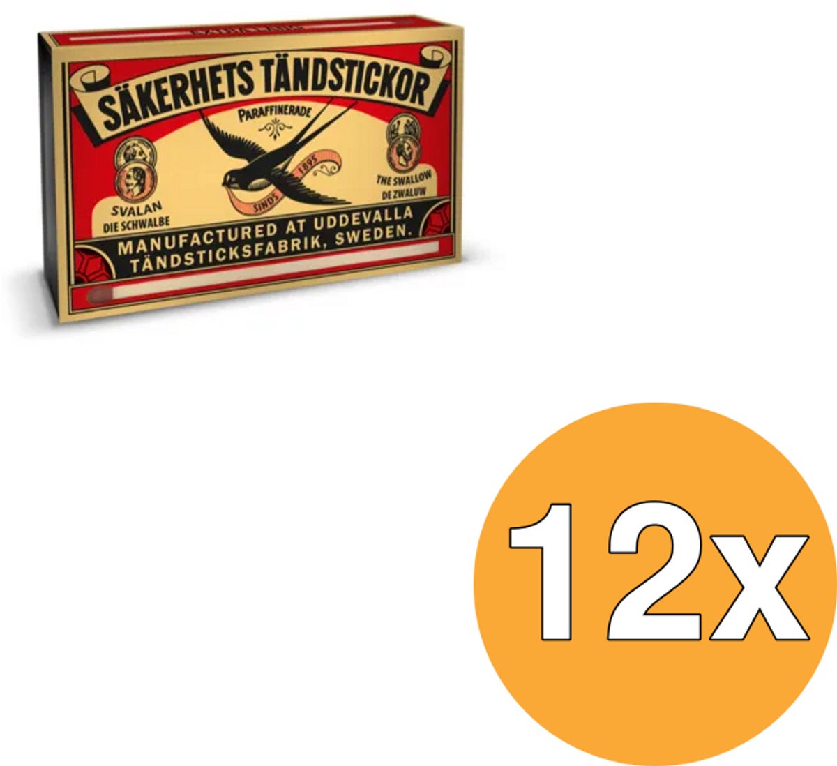 12x Zwaluw XL Lucifers (45 stuks)