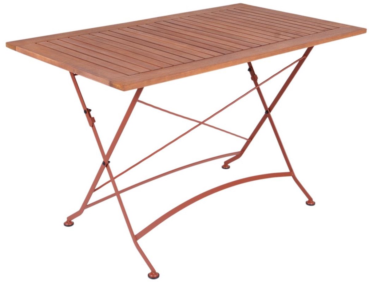 MaximaVida inklapbare tuintafel Toscana 120 x 70 cm roestbruin - 100% FSC excellent acacia
