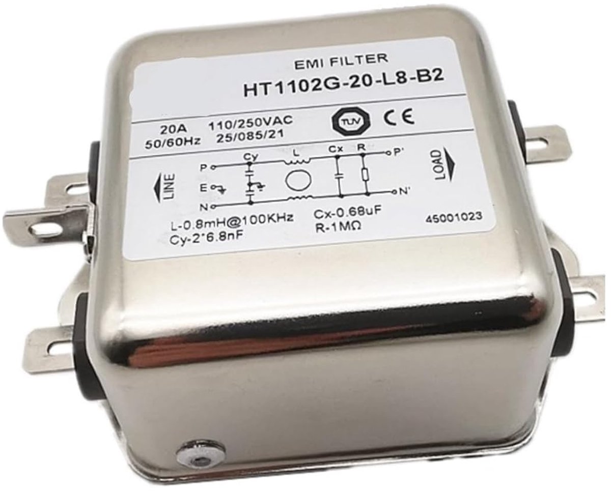 Powerfilter HT1102G-20-L8-B2 eenfasig interferentiefilter 20A