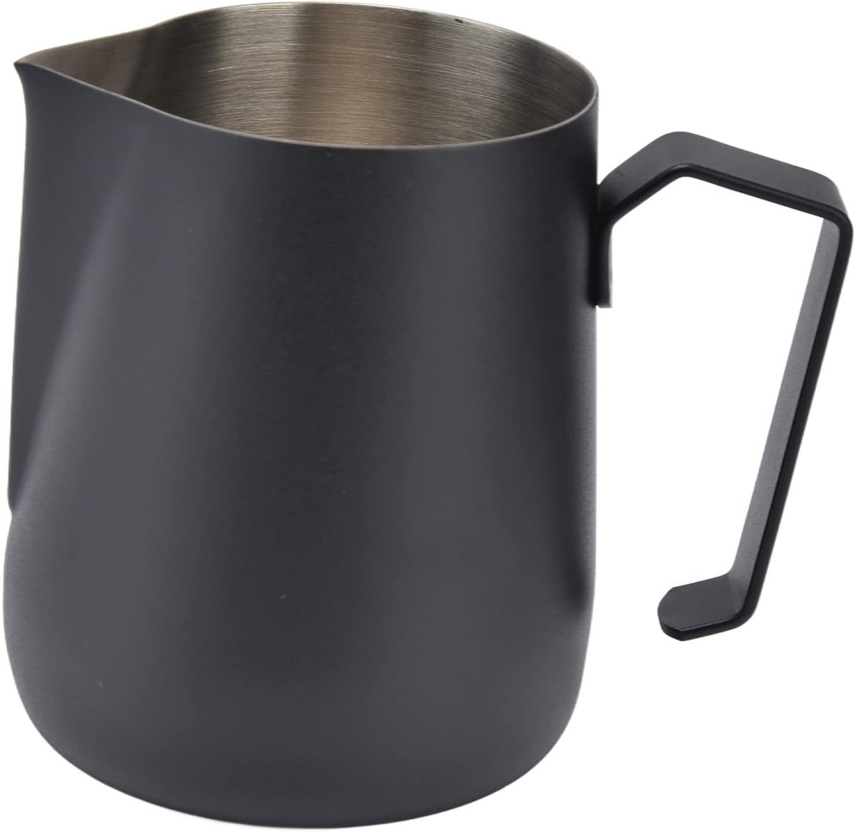 Melkopschuimkan - Opschuim beker - Koffie Barista - Verdikte RVS - 450 ml - Zwart