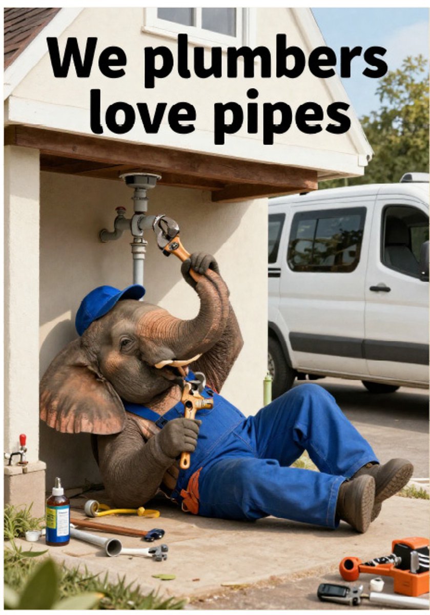 Huurdies - Poster - I'm a plumber - A2