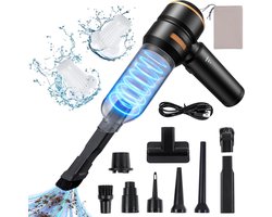 Stofzuigermondstukken Set - Zuigmond Accessoires - Stofvrij Maken - Verschillende Opzetstukken - Diverse Maten - Zwart