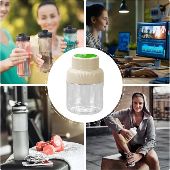 Elektrische Citroenpers - Fruitpers Beker - Sap Bereiden - Oplaadbaar Snoerloos - 1300ml Capaciteit - Romig — afbeelding 4