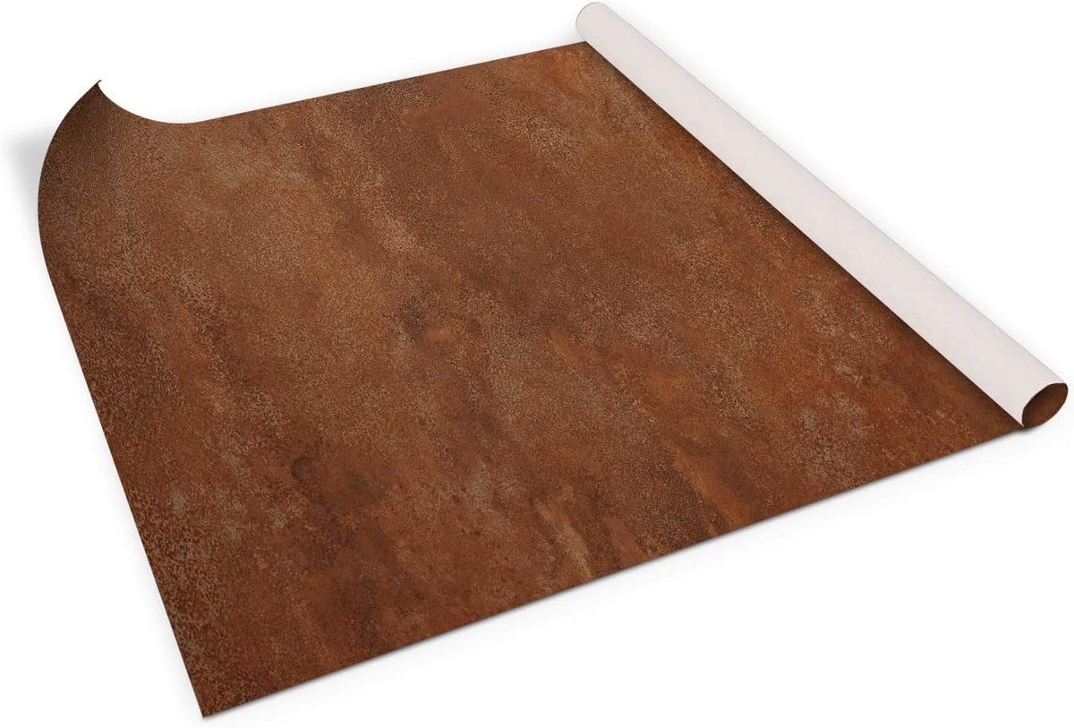 Plakfolie Meubels - Zelfklevende Folie - Keuken Decoratie - Roest Grunge Blad Textuur - 100x50 cm - Bruin
