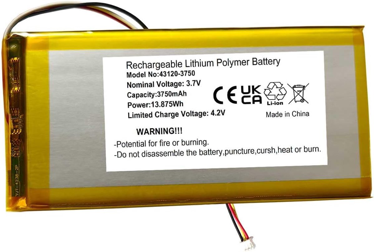 Mechanisch Toetsenbord Batterij - Oplaadbare Vervanging - Langdurig Gebruik - 3750mAh Capaciteit - 12x5x0.8 cm