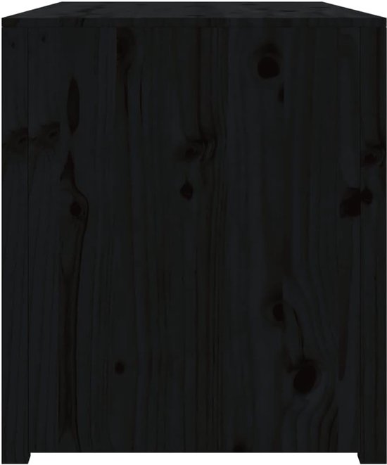 Buitenkeuken Kast - Tuin Keukenmeubel - Buiten Koken - Massief Hout - 106x55x64cm - Zwart — afbeelding 3