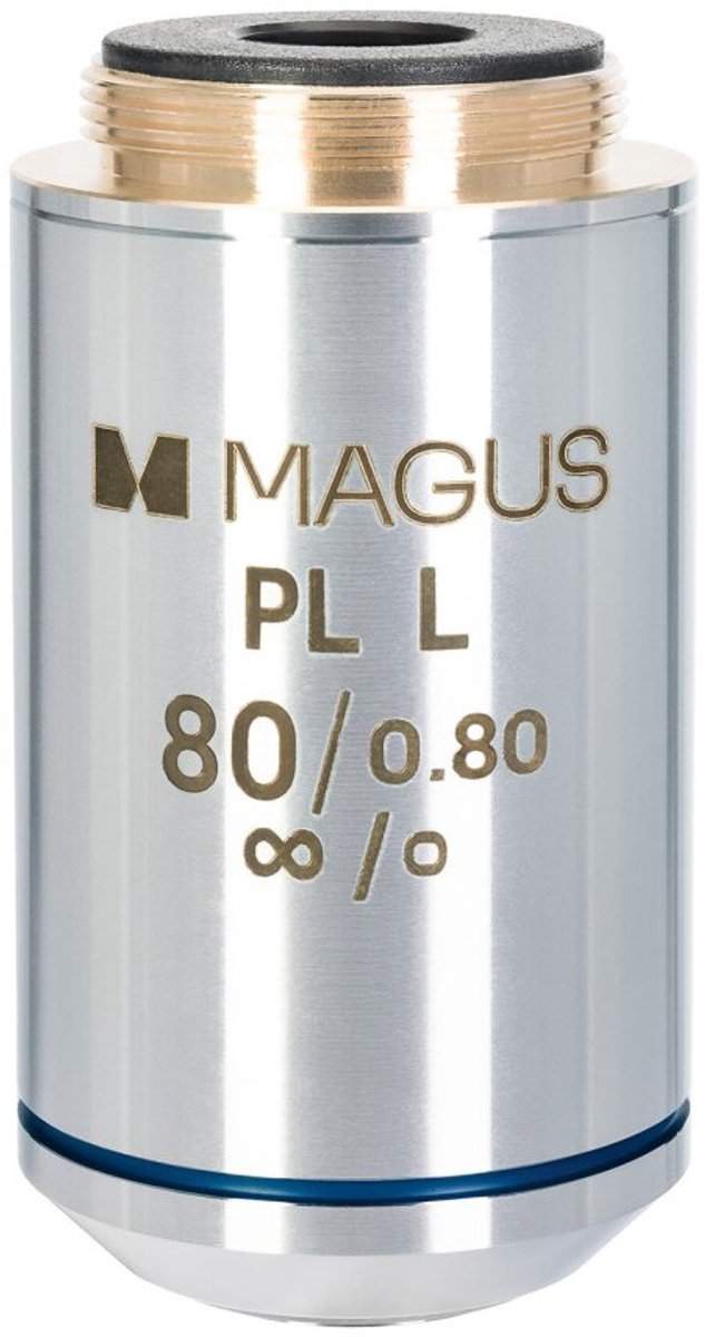 Magus - 83465 - 80PLL 80x/0.80 Plan L WD 1.25mm Objectief