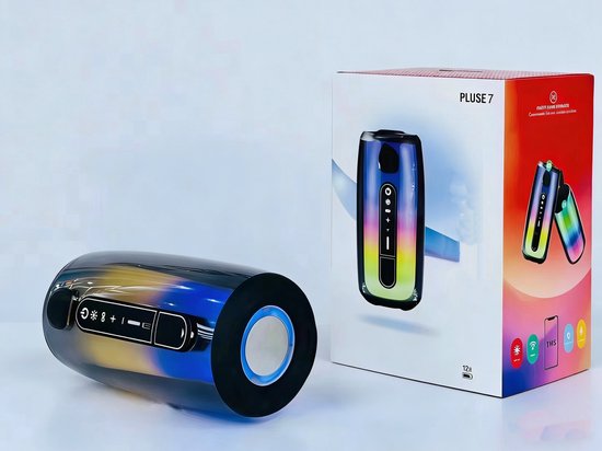 Draadloze Bluetooth Speaker- 360° Lichteffecten-Krachtig Geluid-TWS stereo-verbinding-Bluetooth 5.3-ingang-AUX-ingang-TF-DC- Party Speaker - Geschikt voor Feest, Camping & Thuis van Merkloos — afbeelding 4