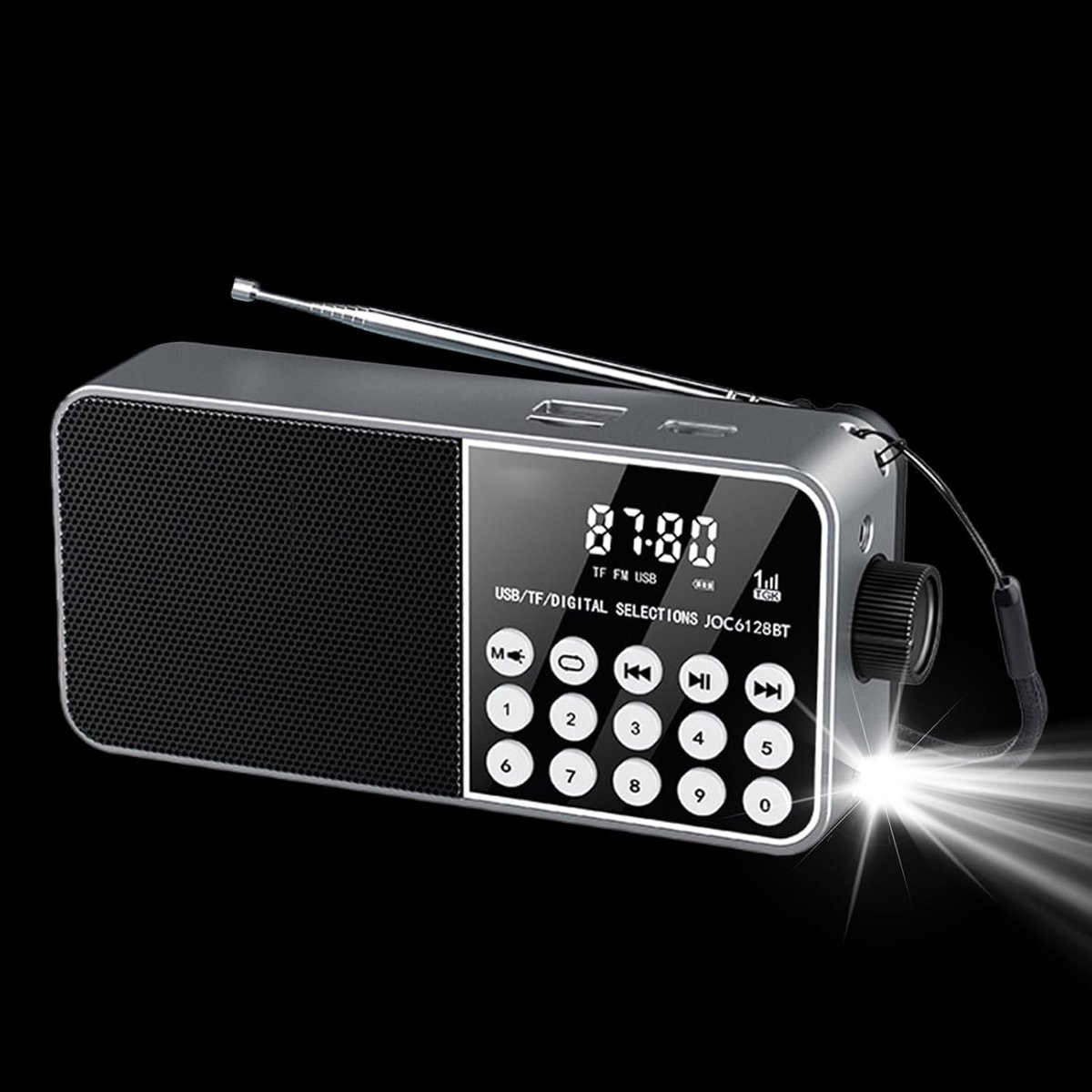 Draagbare Radio - Stereo FM Ontvanger - Buiten Activiteiten - Digitaal Display - Compact Formaat