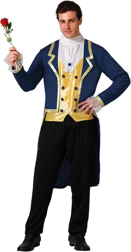 Prachtig charmante prins verkleedkleding voor mannen