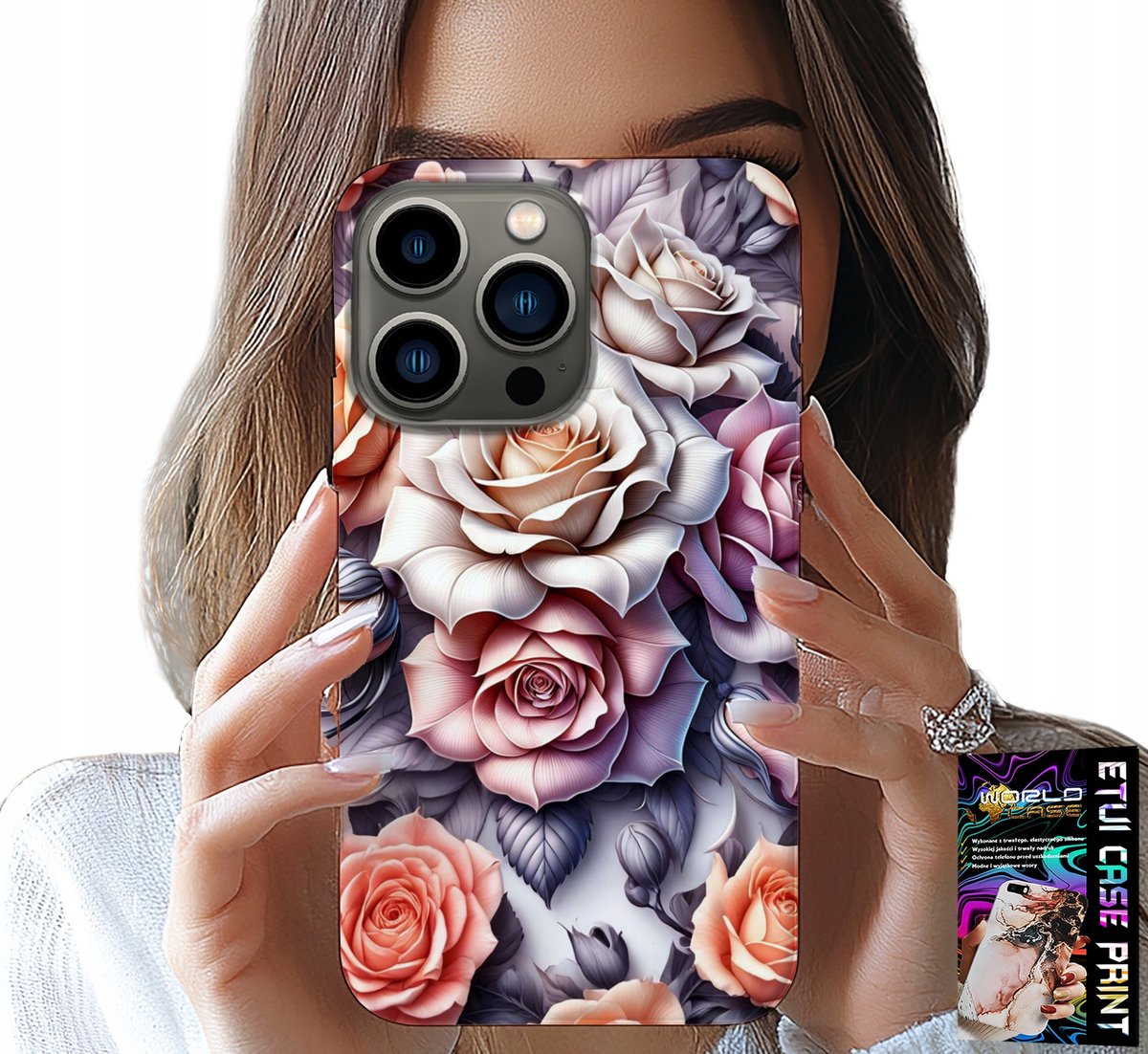 Hoesje voor iPhone 14 Pro Max - Bloemenpatroon, rozen, bloemen