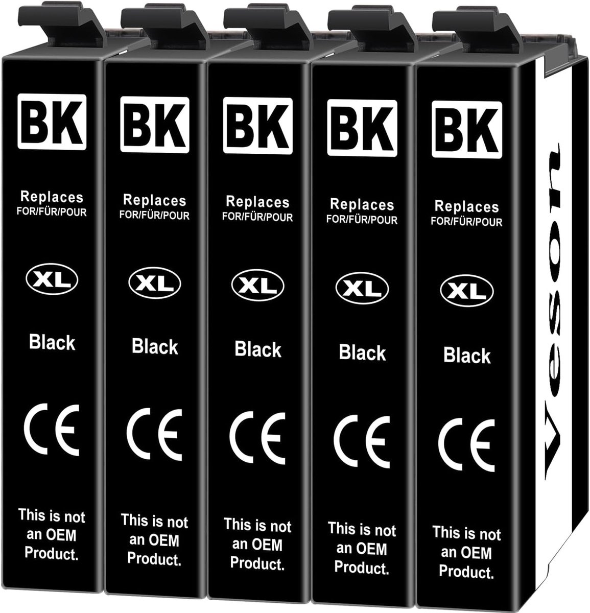 Inktcartridges Zwart - 502XL Navulling - Thuisprinten Kantoor - Hoge Capaciteit Set - 23x11x3 cm - Zwart