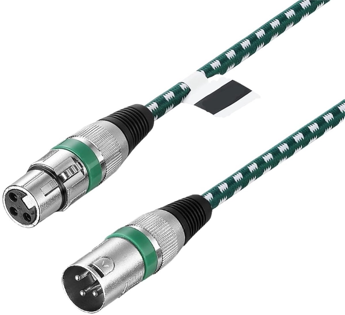 Microfoonkabel XLR - Audio kabel - Muziekopnames - Dubbele afscherming - 1 meter - Gemengd Geel