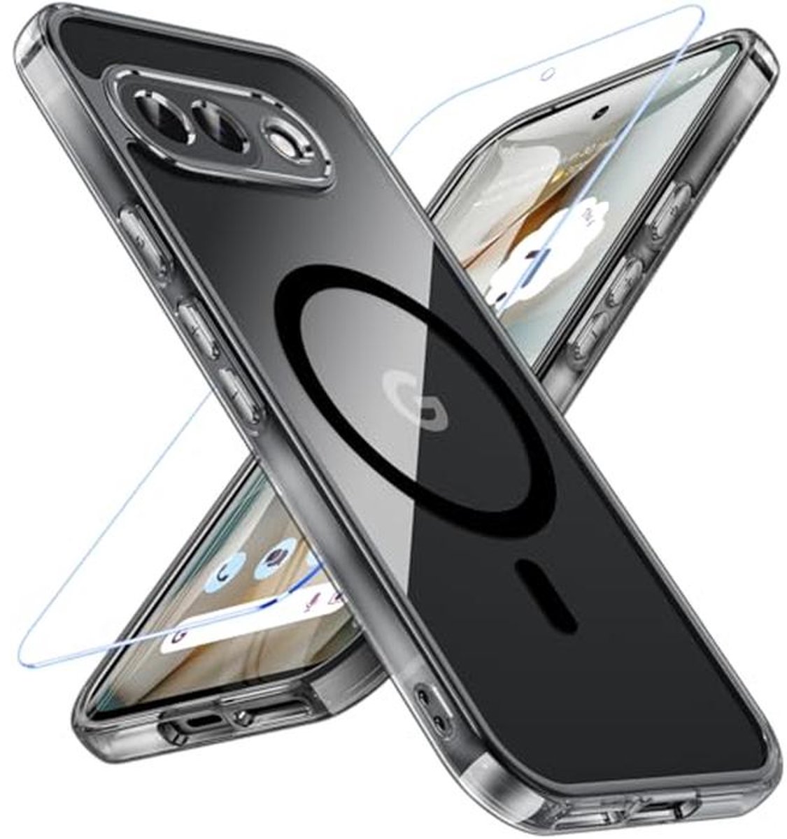 Telefoonhoesje voor Google Pixel 9a - Magnetisch, Schokbestendig en Transparant