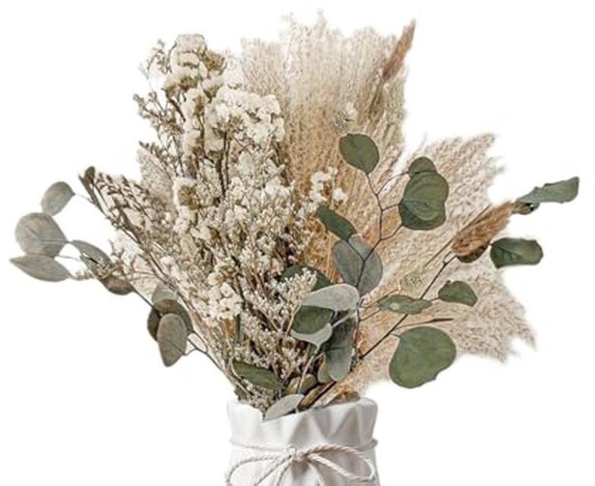 45 Stuks Gedroogd Pampasgras Boeket - Woondecoratie voor Bruiloften en Boho-Stijl