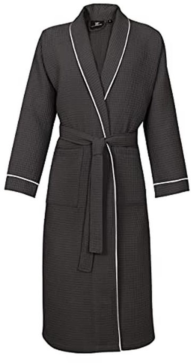 Comfortabele Wafel Piqué Badjas voor Dames en Heren - 100% Katoen - Lichtgewicht - Voor Zomer - Maten S t/m XXL