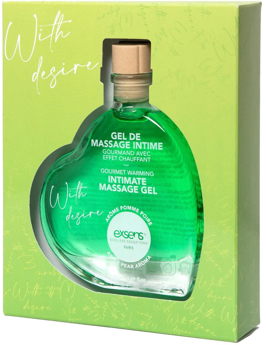 EXSENS WITH DESIRE - APPLE PEAR AROMA MASSAGE GEL 50ML