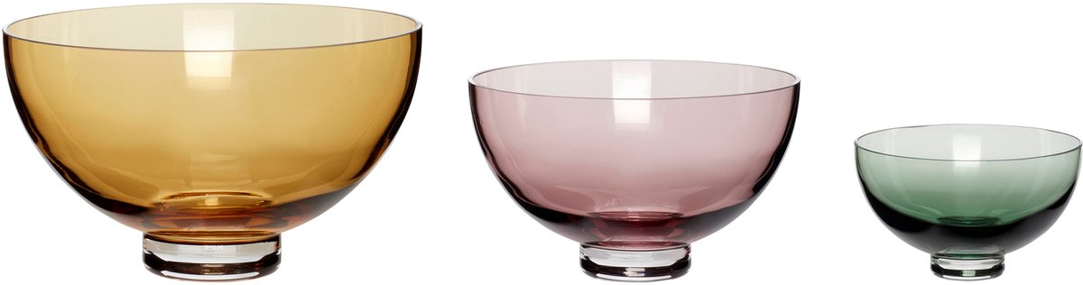 Radiant Bowls Multicolour (set of 3)