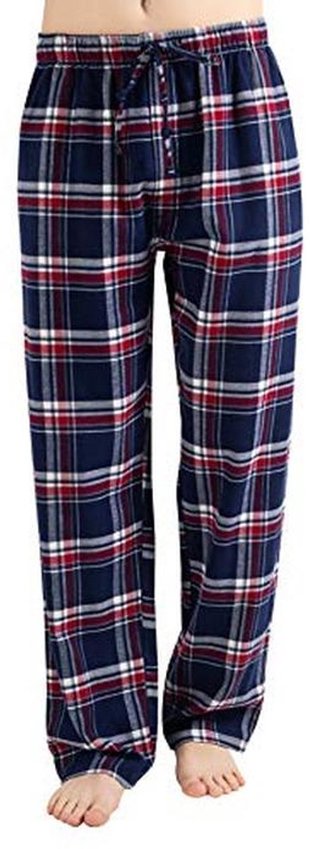 Comfortabele heren flanellen pyjama met zakken