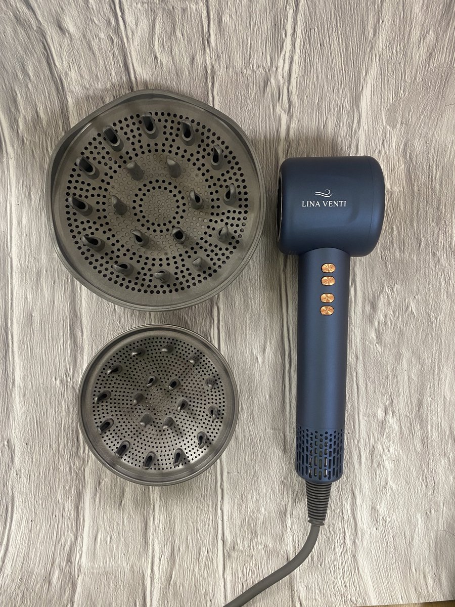 Lina Venti Air Pro Haarföhn Blauw - 2000 W Ionische Föhn - afbeelding 3