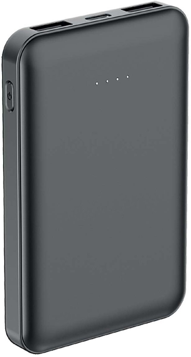 Bigben Connected, Powerbank 5.000 mAh - 2x USB-A / USB-C - Fast Charge 10W, Zwart