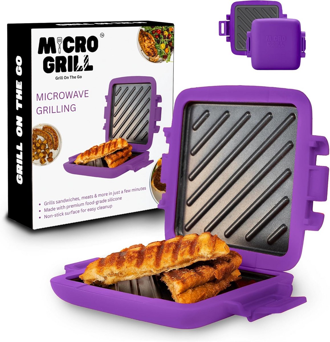 Magnetron Grill voor Panini en Toasty's - Snel en Eenvoudig Grillen in 4 Minuten