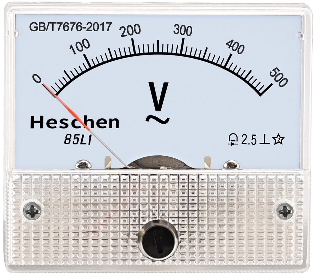 Analoge Spanningsmeter AC 0-500V - Paneelmontage Voltmeter Tester - Klasse 2.5