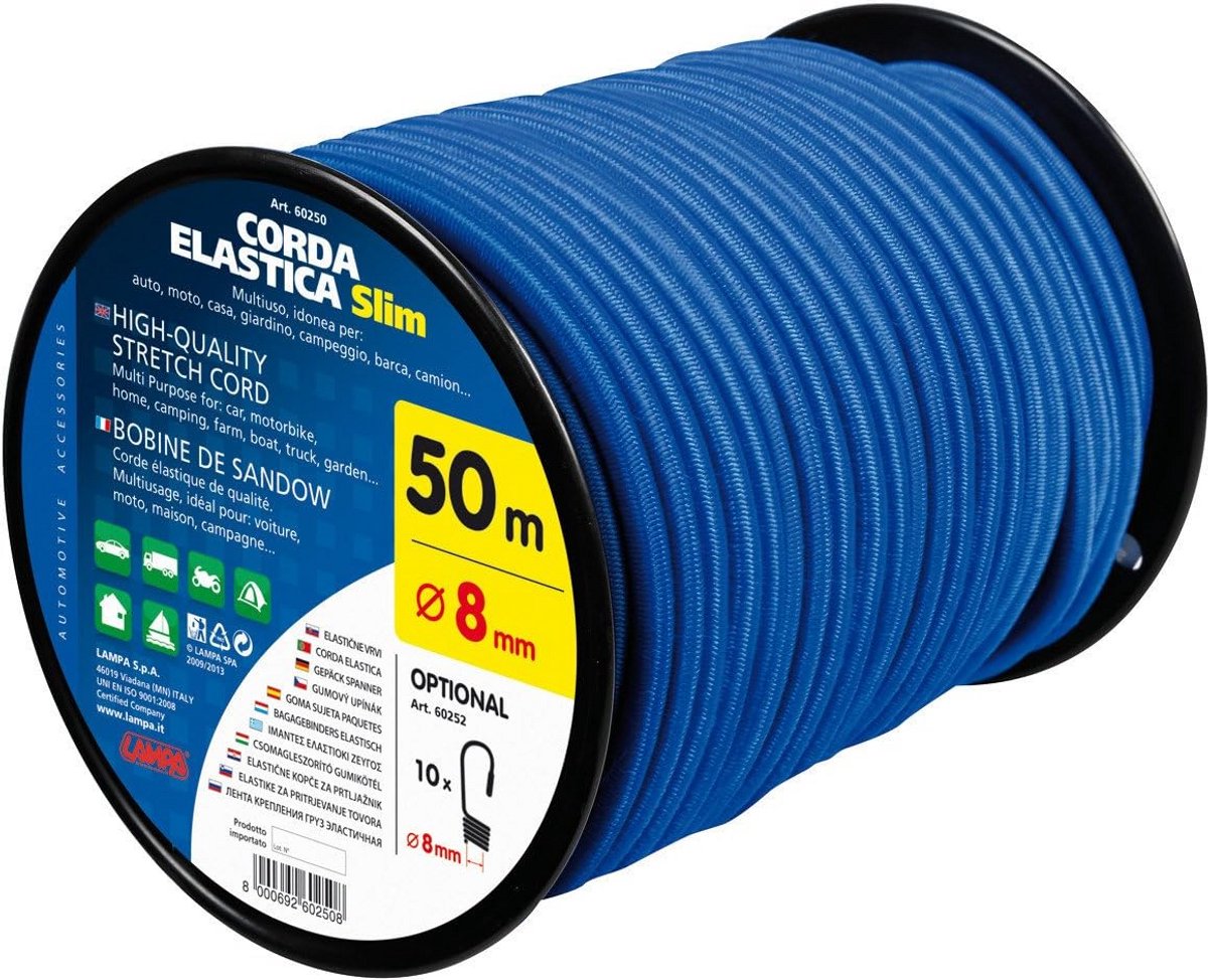 Elastisch touw op rol