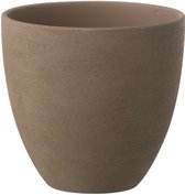 J-Line bloempot Rond - keramiek - taupe - medium