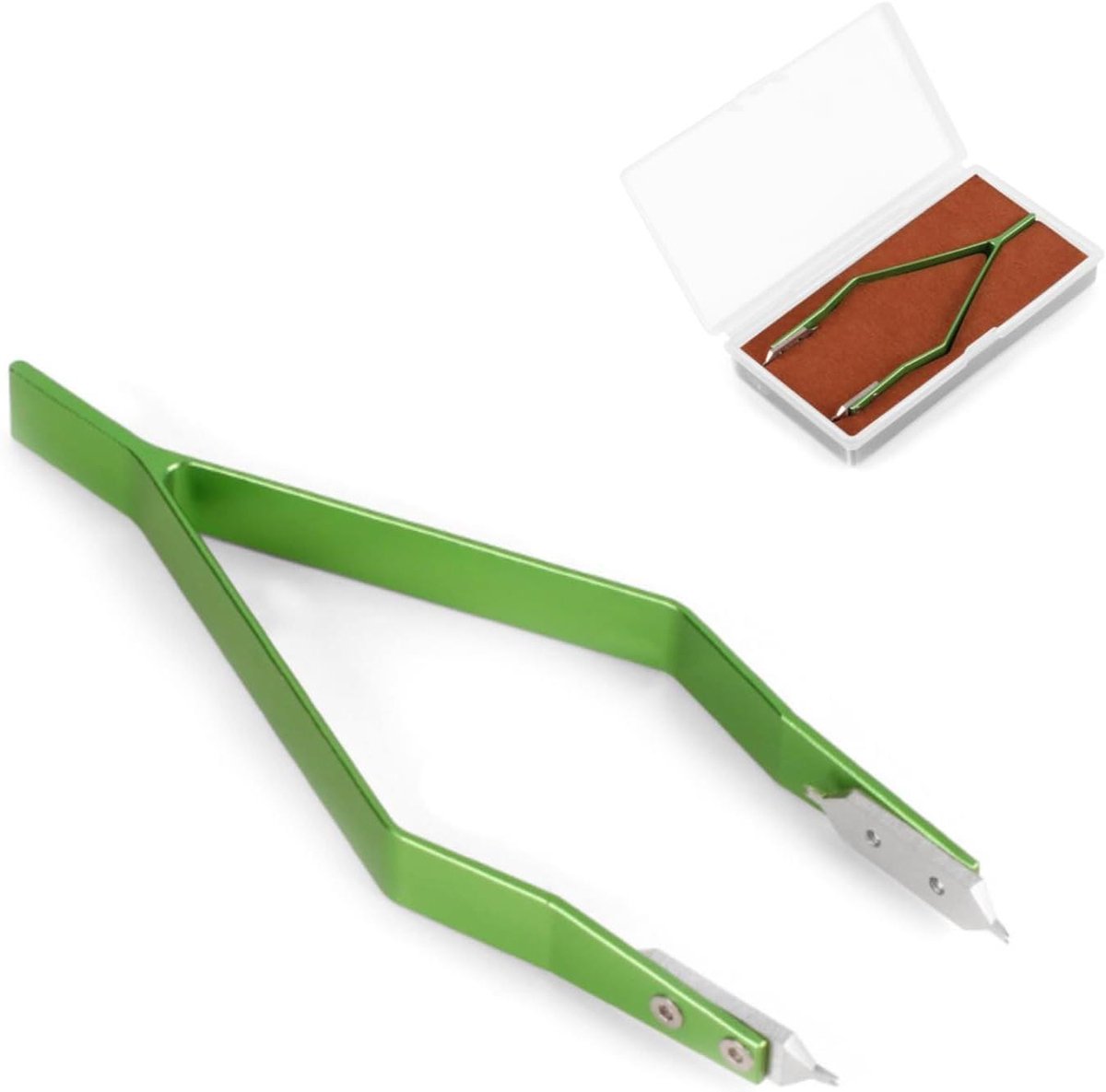 Metalen veerstaafpincet voor horloges, gereedschapset horlogemaker reparatie - roestvrij staal - precisie pincet - horloge reparatie gereedschap.