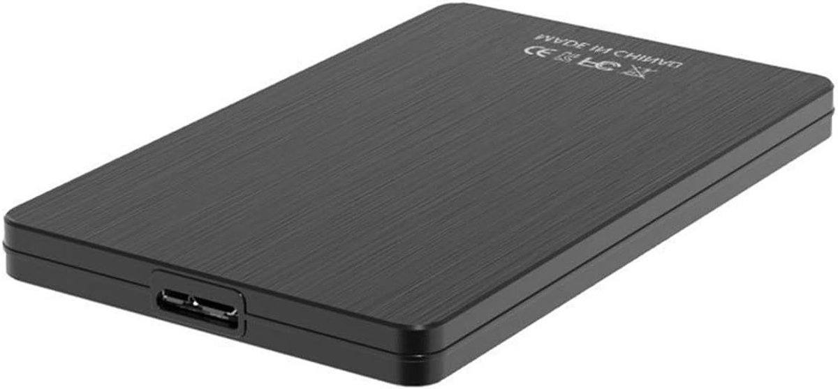 Allecto- Externe harde schijf behuizing - USB 3.1 - Draagbaar - Zwart - 2,5 inch - Data overdracht - Geschikt voor pc laptop computer - Compatibel met diverse merken.
