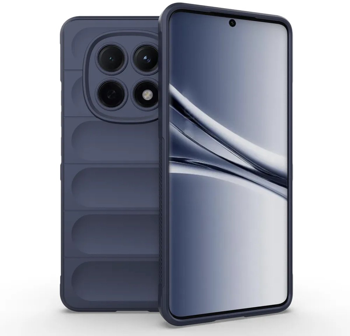 MobyDefend Hoesje - Geschikt voor Xiaomi Redmi Note 15 5G - TPU Gripcase - Blauw