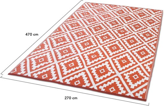 Buitentapijt - Terrace tapijt - Buiten Leven - UV-beschermend - 470 x 270 cm - Terracotta — afbeelding 5