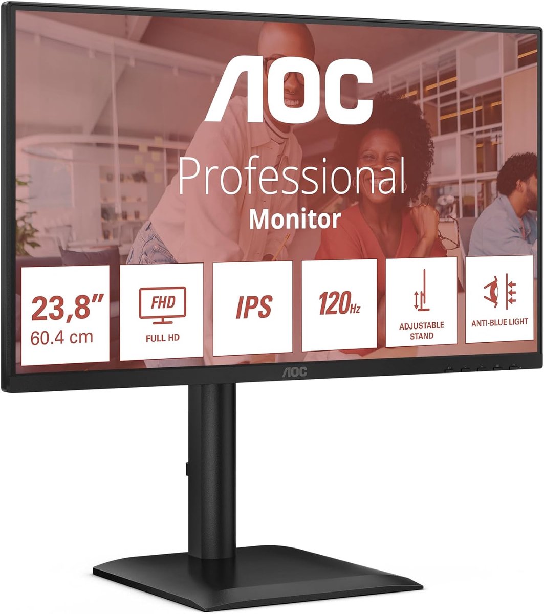 24 inch Full HD Monitor 120Hz IPS met 4ms, Adaptieve Synchronisatie en Hoogteverstelling