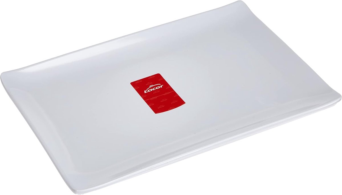 Rectangulaire Melamine Serveerschaal of Bord - Hittebestendig en Vaatwasmachinebestendig