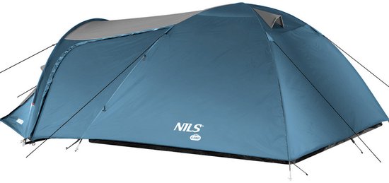 Nils Camp Trekker - Blauw-Grijskampeertent - 4 Personen - Waterdicht van Merkloos — afbeelding 2