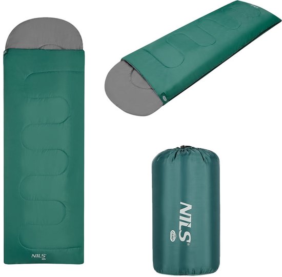 NILS CAMP NC2105 - Slaapzak - Groen-Grijs - Maat L van NILS CAMP — afbeelding 2