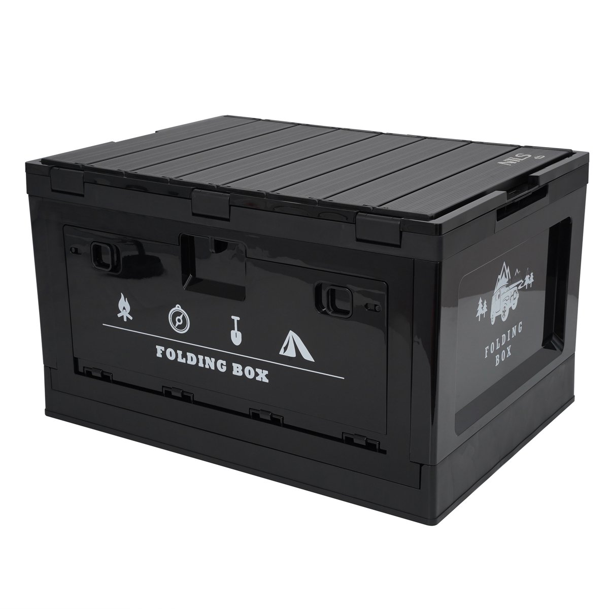 NILS CAMP NCB4006 - Camping Opbergbox - 50L - Inklapbaar - Werkblad