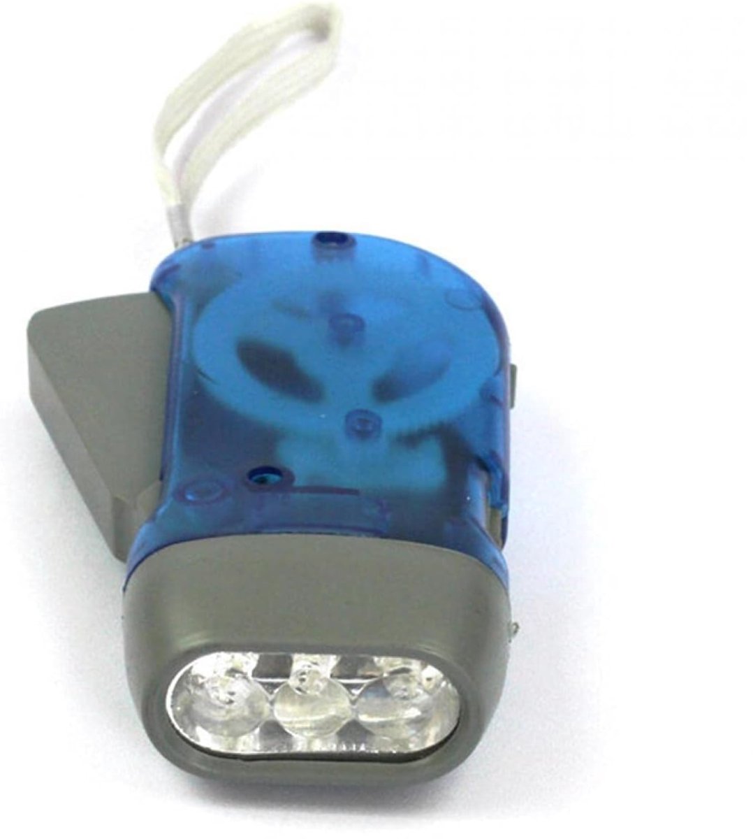 MMP®Zaklamp opwindbaar - Zaklamp - Zaklampen - Blauw - 12cm x 4cm 4cm