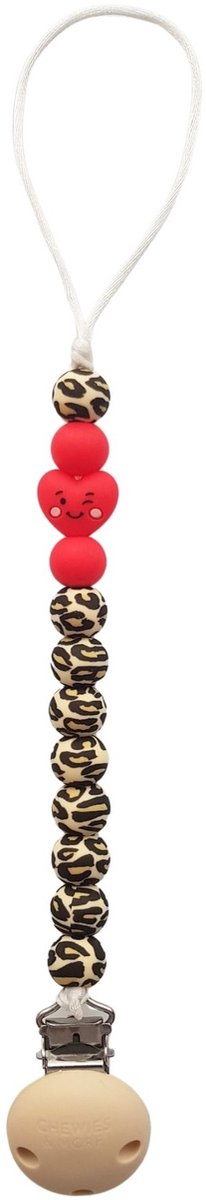 Chewie & More Speenkoord Sweet Heart Leopard