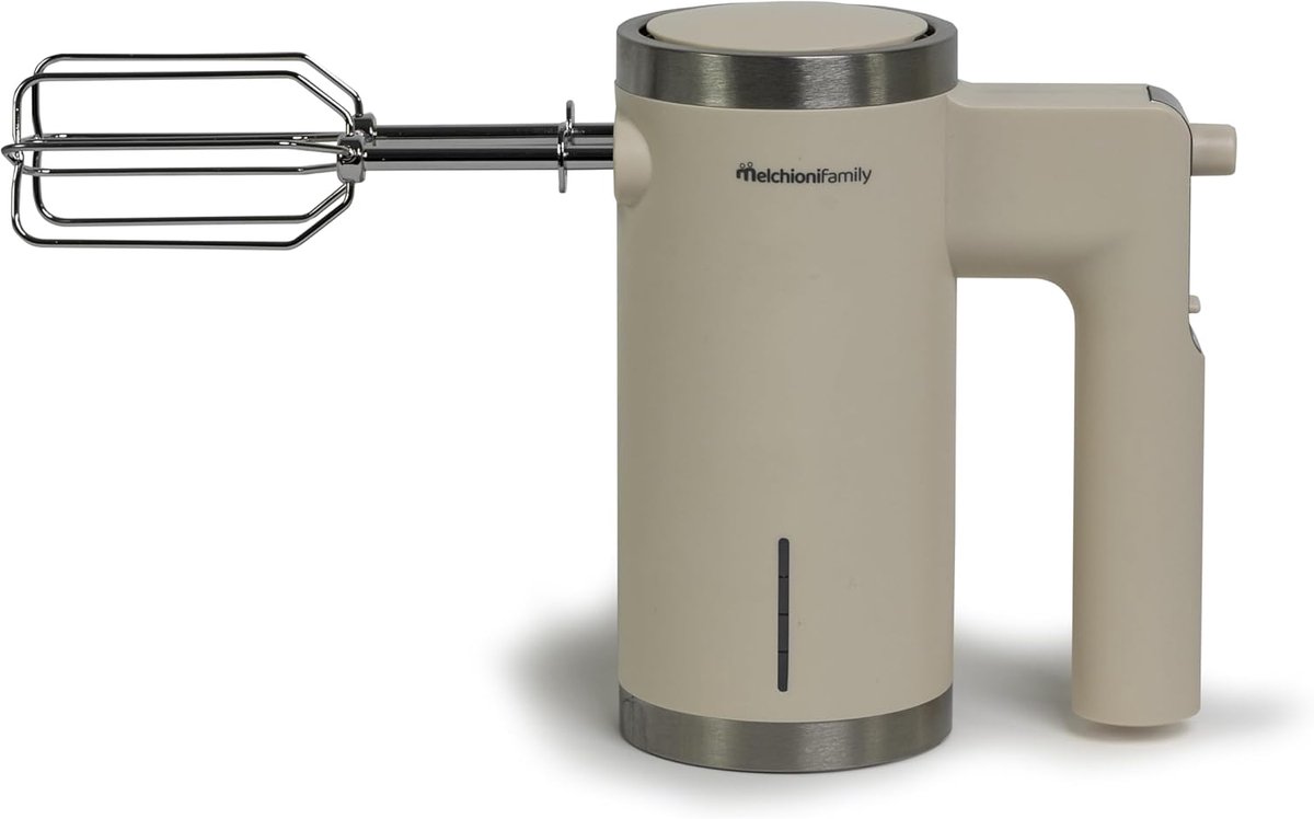 Draadloze Elektrische Handmixer - Wit - Oplaadbaar met 2 Gardes & 5 Snelheden