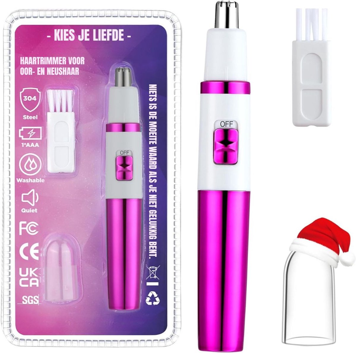 DYNA® Neustrimmer Vrouwen - Neustrimmer - Roze - 16cm x 8cm x 2cm