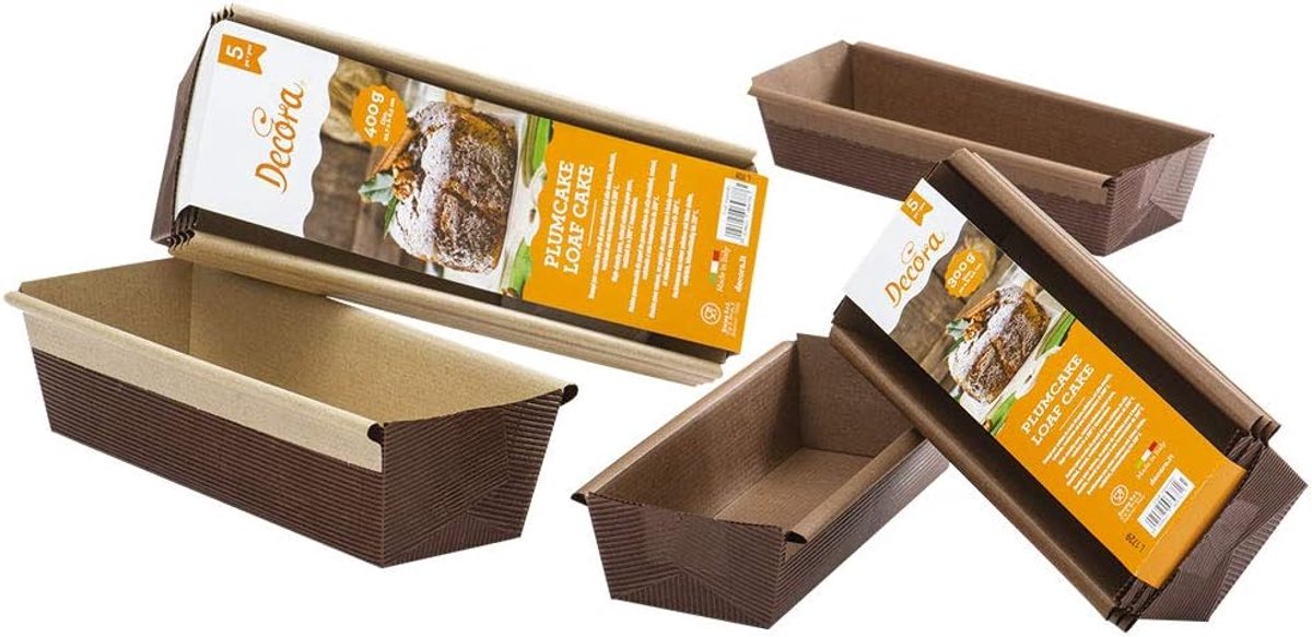 5-delige Set Bakvormen voor Brood en Cake - 20 x 4.5 cm Ovenbestendig