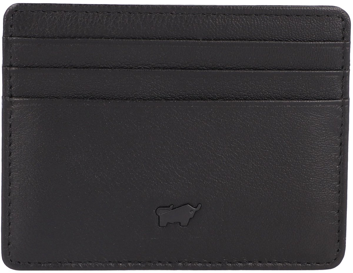 Braun Büffel Hannes Kredietkaart etui RFID-bescherming Leer 10.5 cm - 6 Sleuven - schwarz