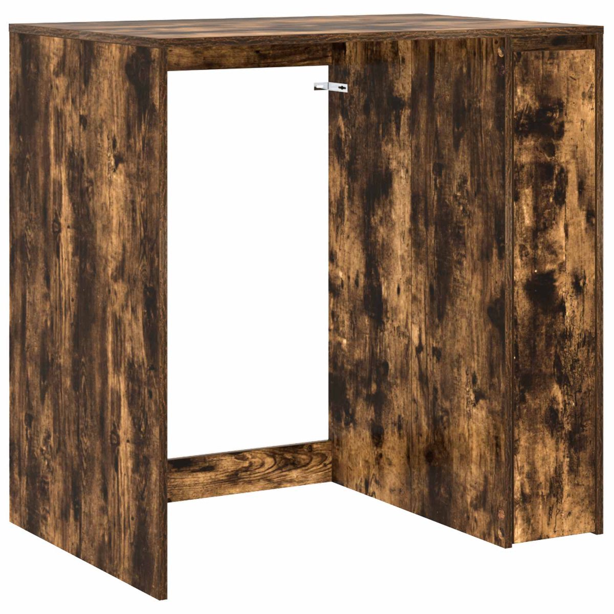 vidaXL - Wasmachinekast - Rook - Eiken - 87 - x - 60 - x - 89 - cm - Bewerkt - hout
