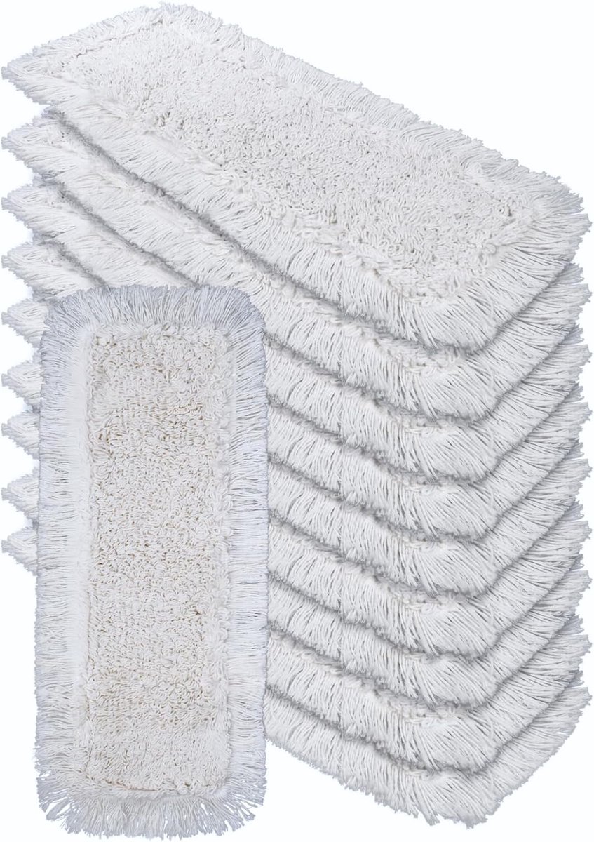 Vervangende Moploper Katoen 40 cm - Set van 10 Stuks