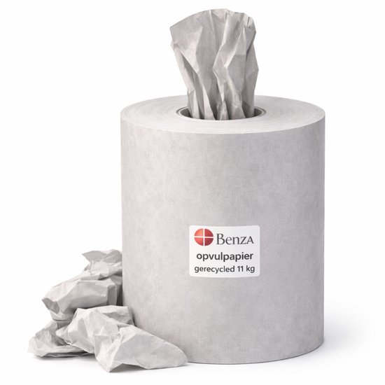 Benza - Opvulpapier Rol 11 KG – Gerecycled Verpakkingspapier – 35 cm Breed – Vulpapier voor Dozen – Opvulmateriaal Webshop – Verhuizen & Verzenden