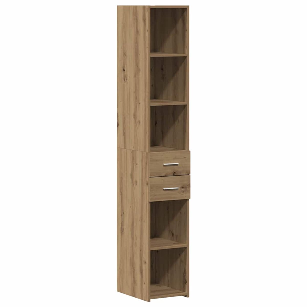 vidaXL Boekenkast - Artisan - Eiken - 30 - x - 42,4 - x - 185,2 - cm Artisan eiken