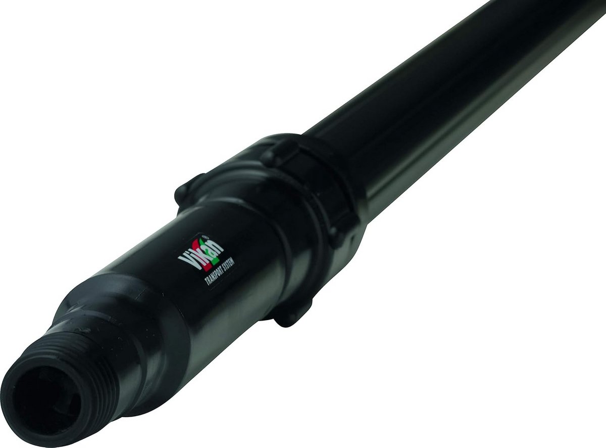 Uitschuifbare Telescoopstok met Waterdoorvoer - Aluminium Lengte 161.5-284 cm