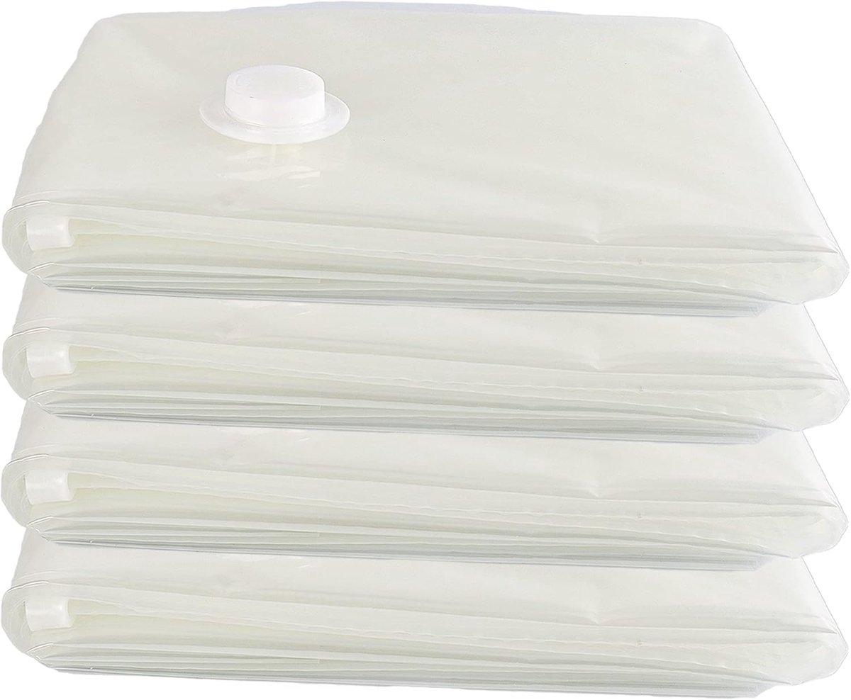 4x Vacuüm Opbergzakken 60x80 cm - Ruimtebesparend voor Kleding, Dekbedden en Kussens
